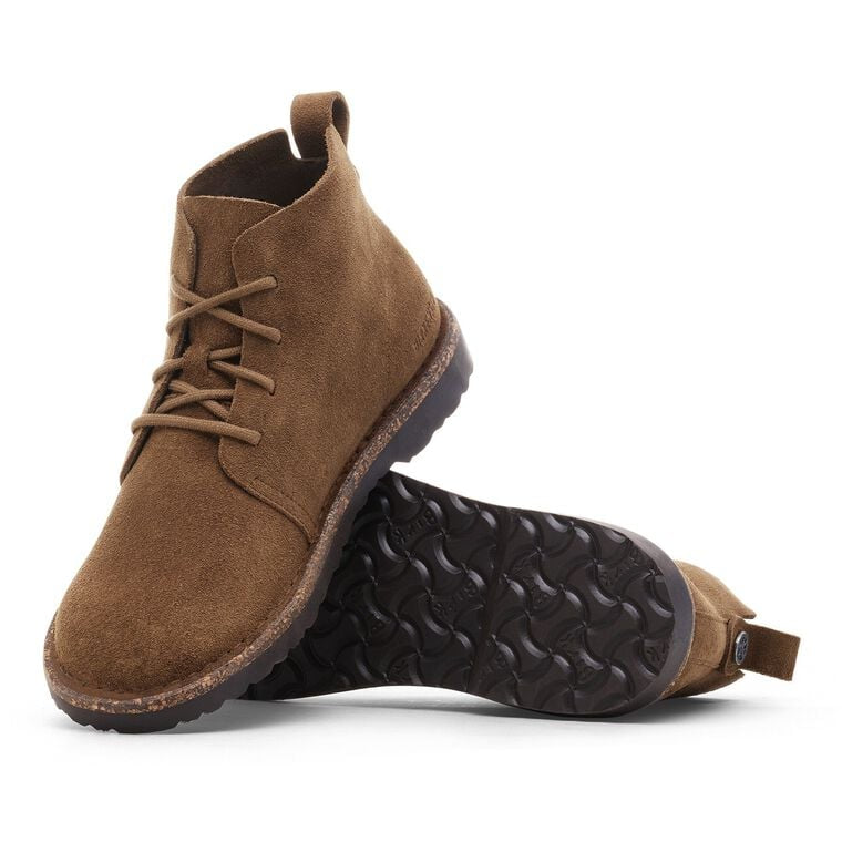 BIRKENSTOCK STIVALETTO IN SUEDE DARK TEA