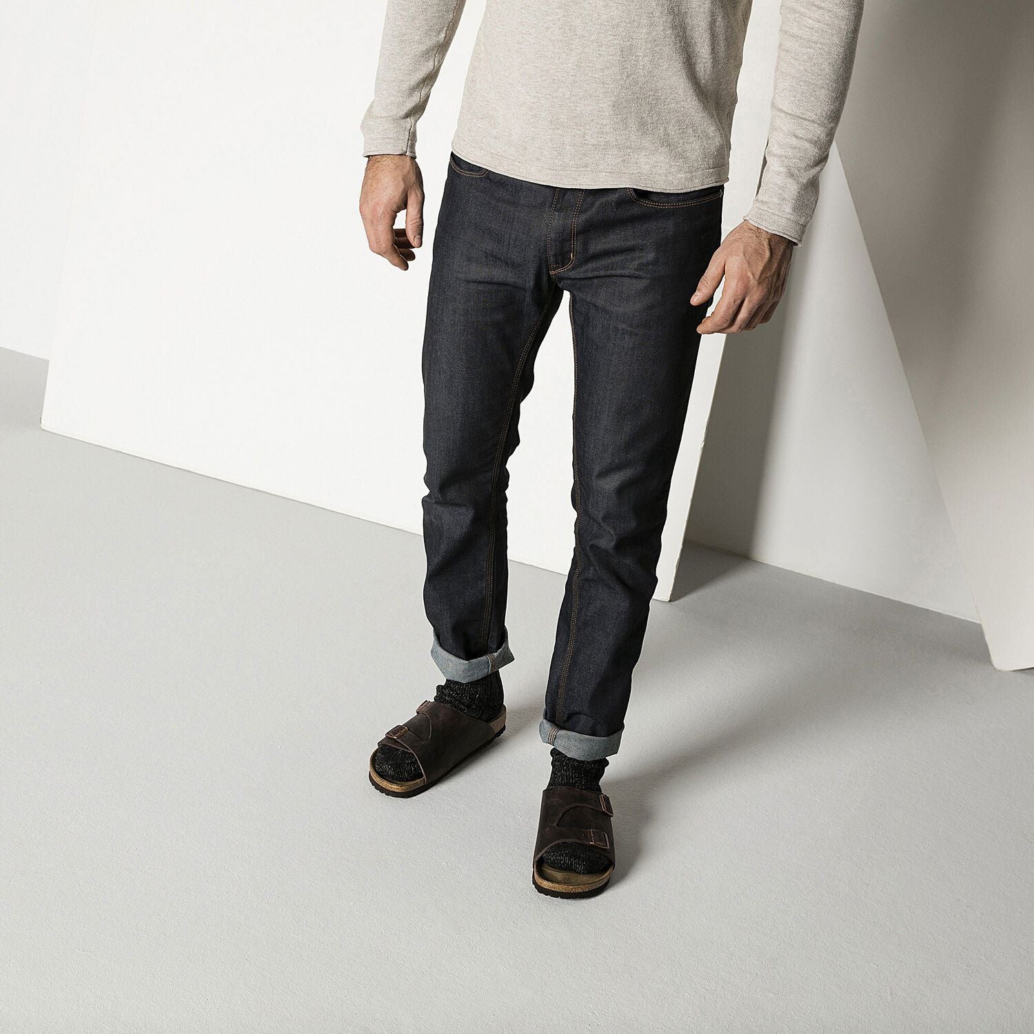 BIRKENSTOCK CALZINO DI LANA NERO