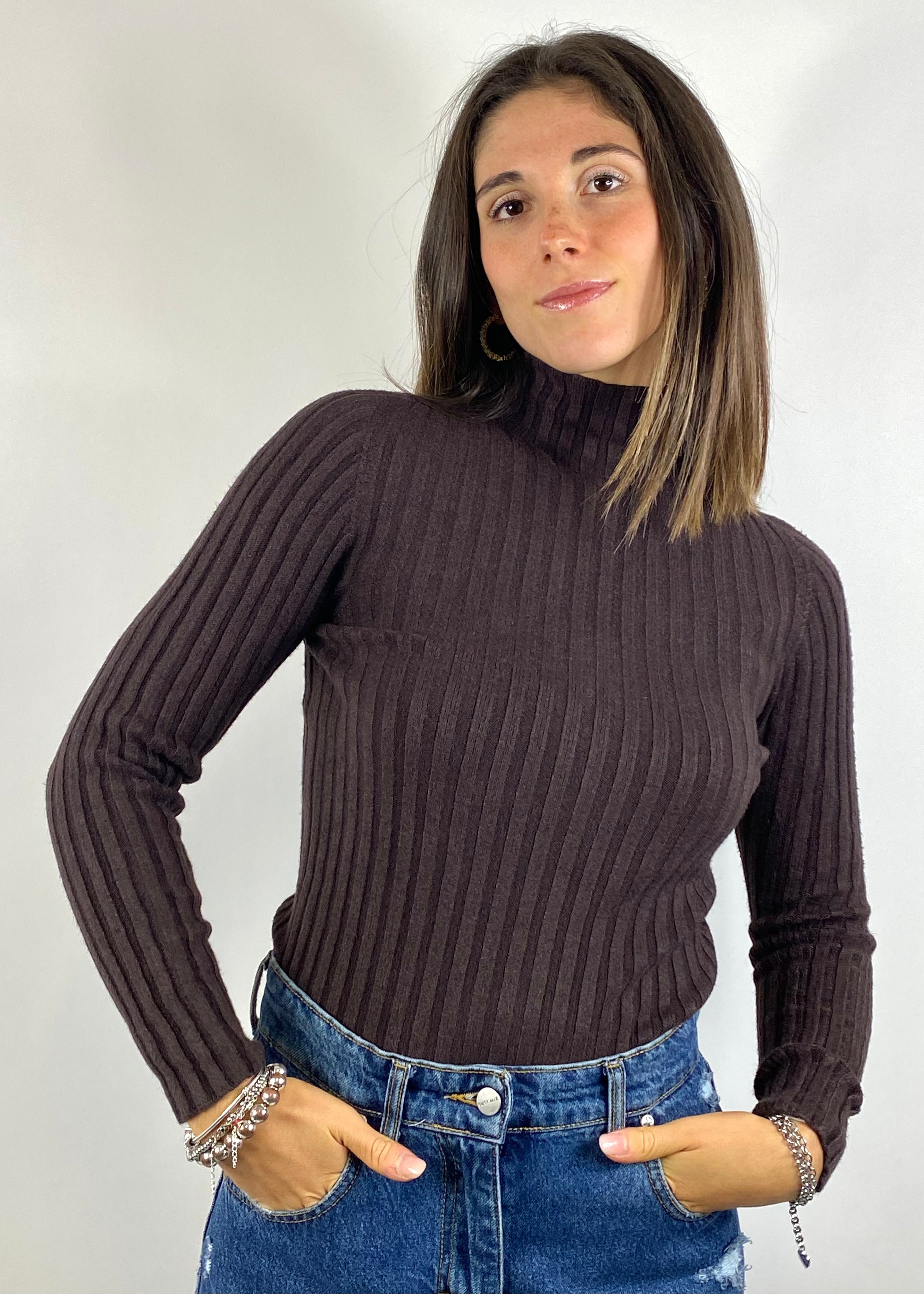 SUSY MIX MAGLIA A COSTINE MORO