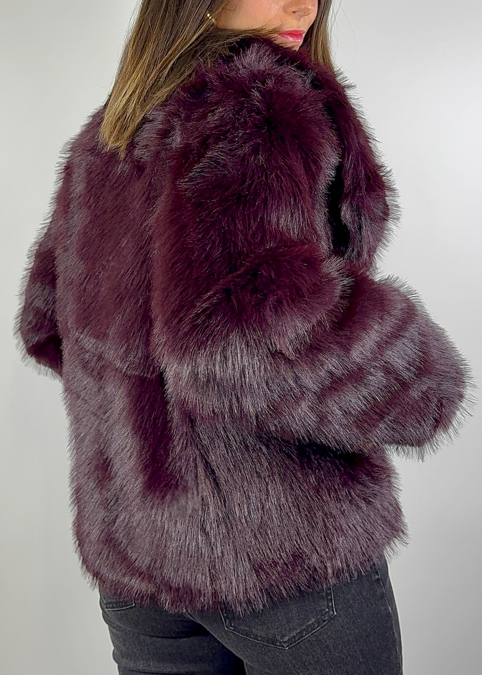 SUSY MIX ECO-PELLICCIA BORDEAUX
