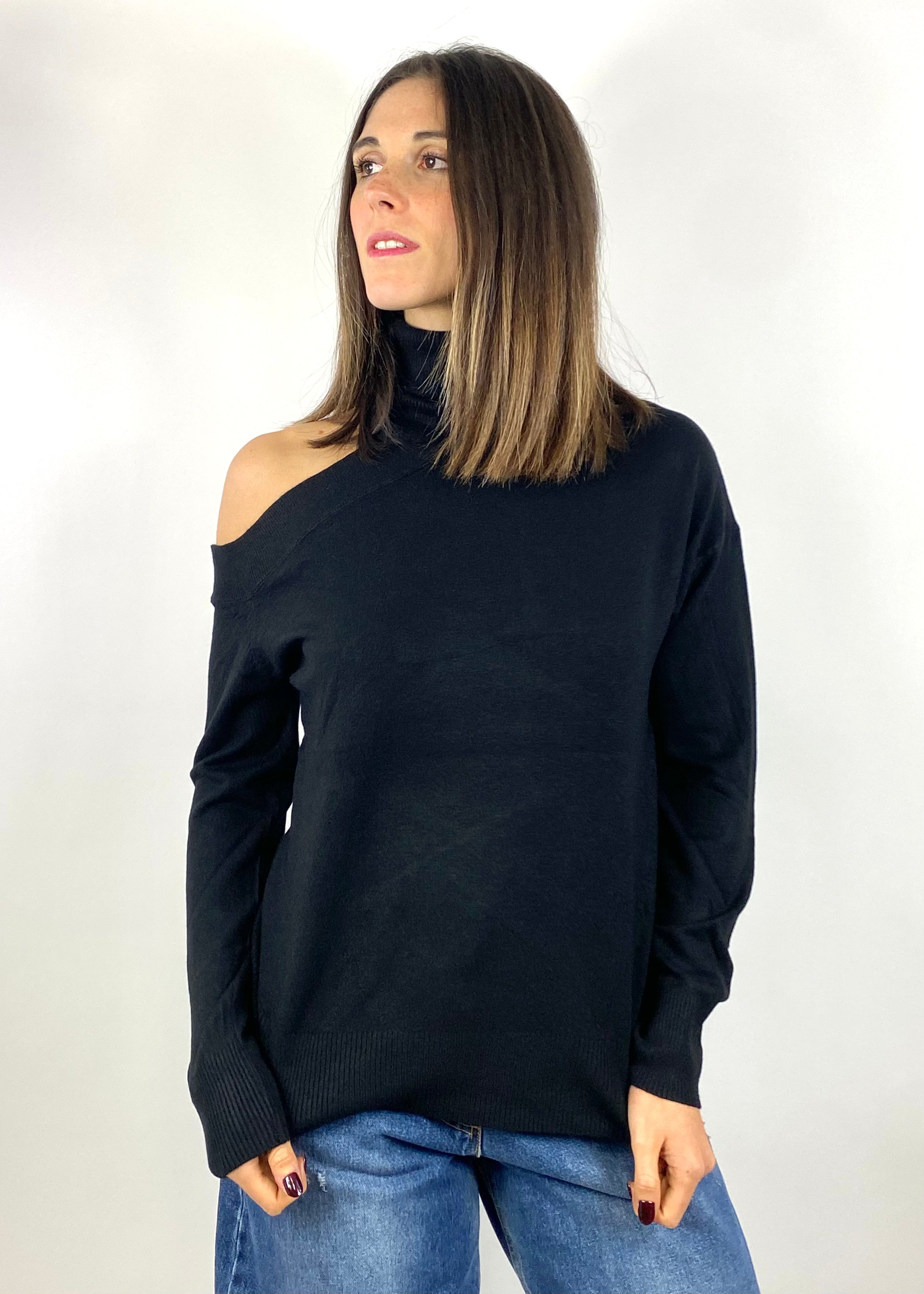 TWO WAY MAGLIA CUT OUT NERA