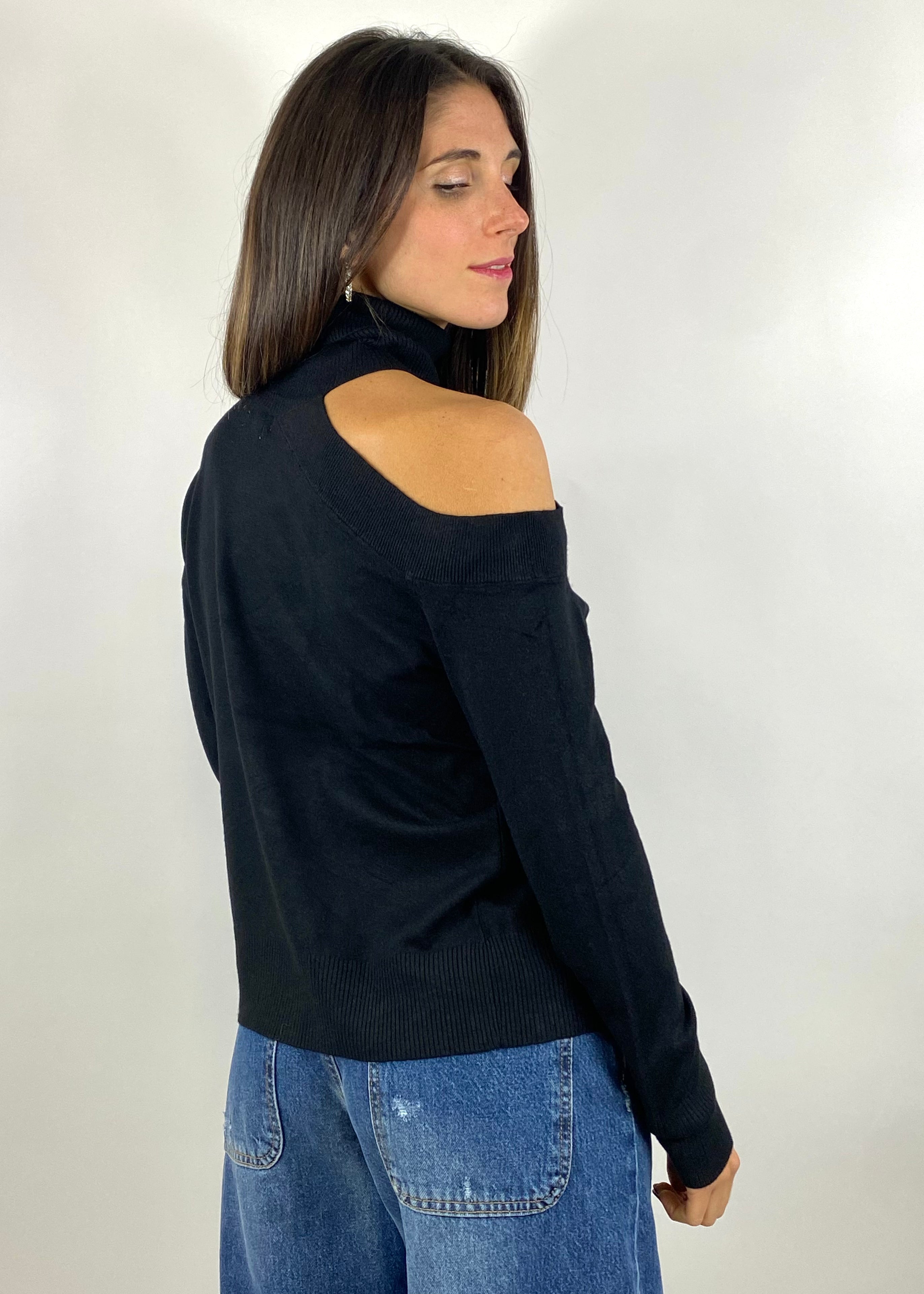 TWO WAY MAGLIA CUT OUT NERA