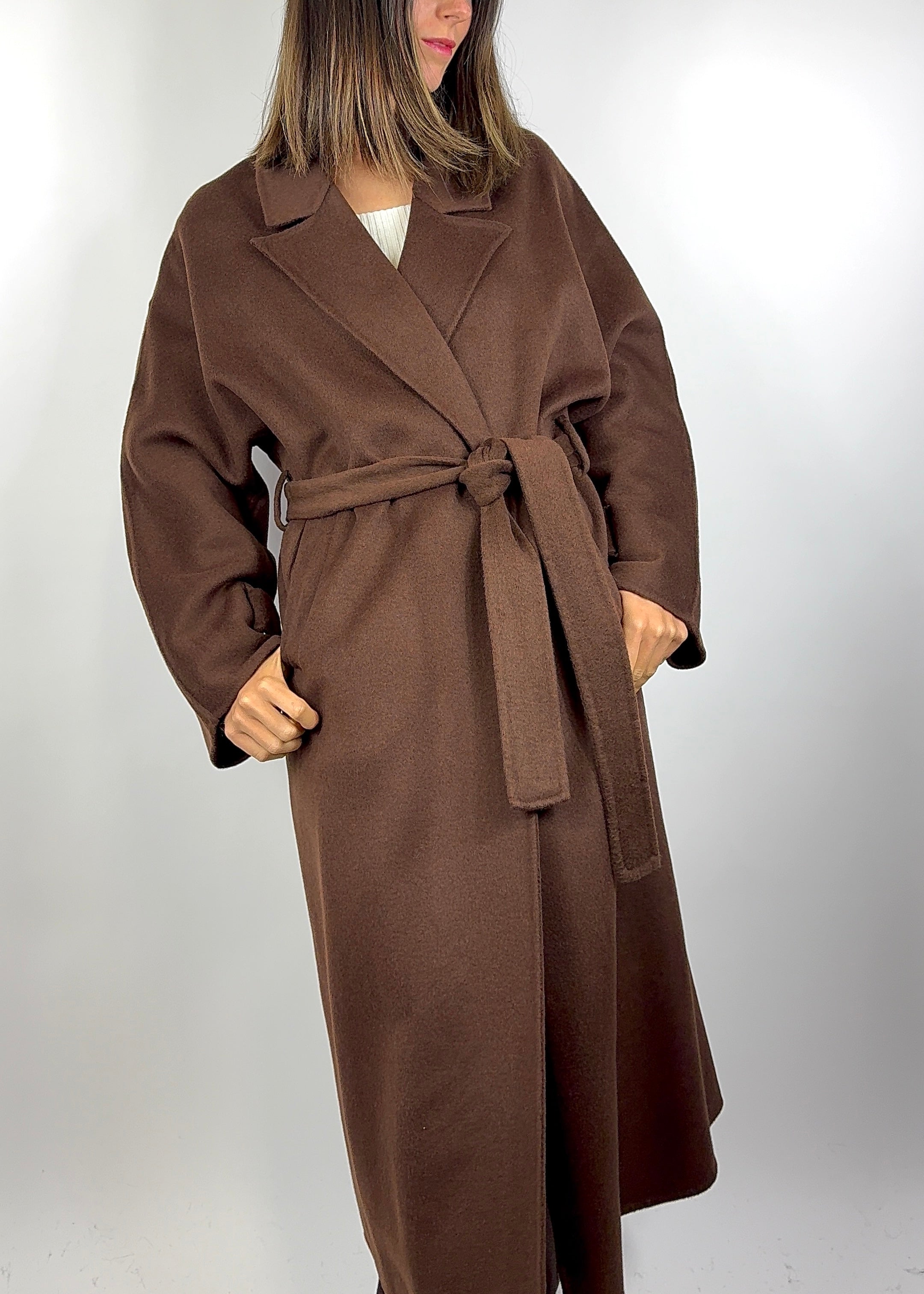 TWO WAY CAPPOTTO VESTAGLIA CIOCCOLATO