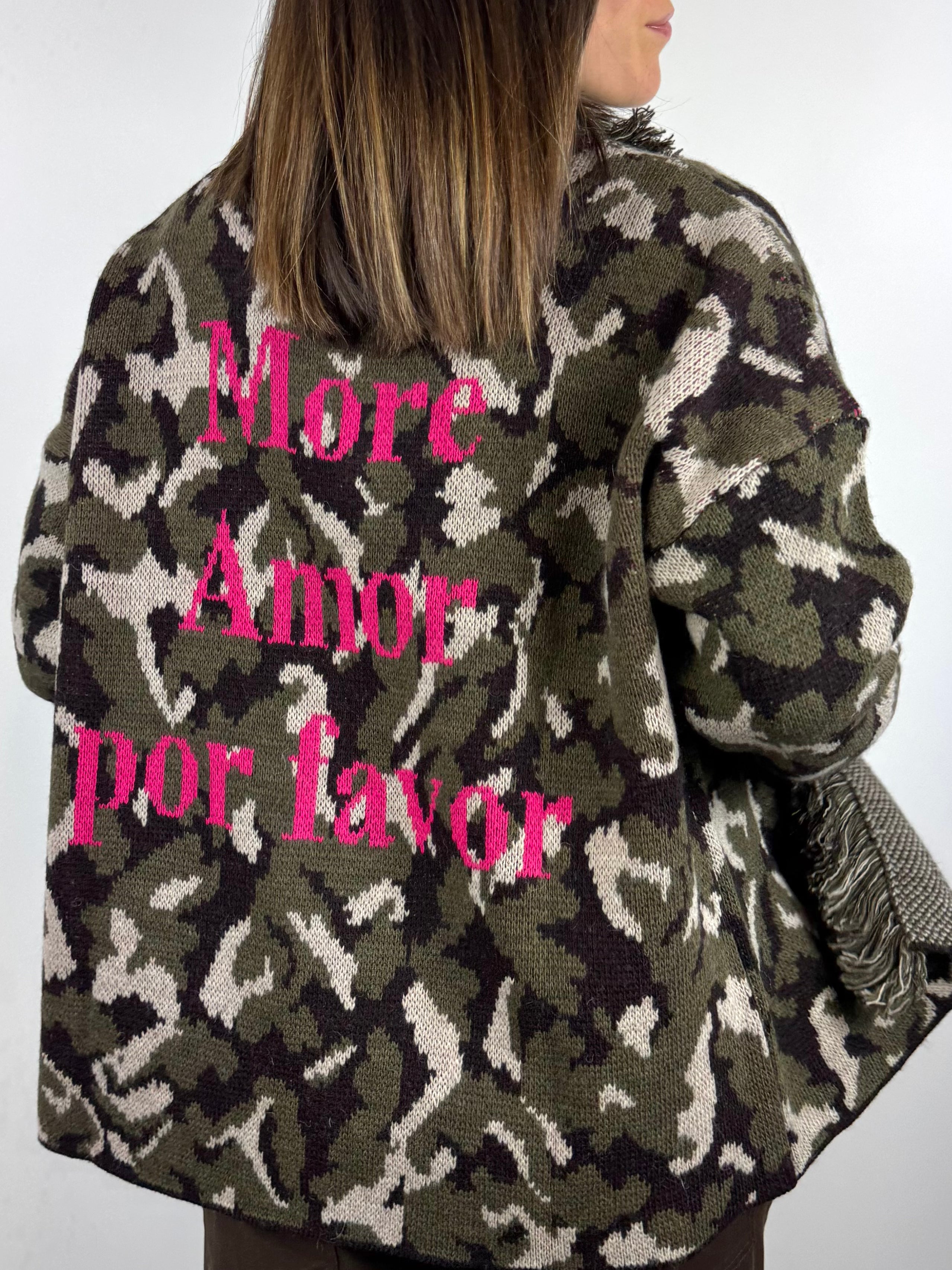 SUSY MIX CARDIGAN CAMOUFLAGE
