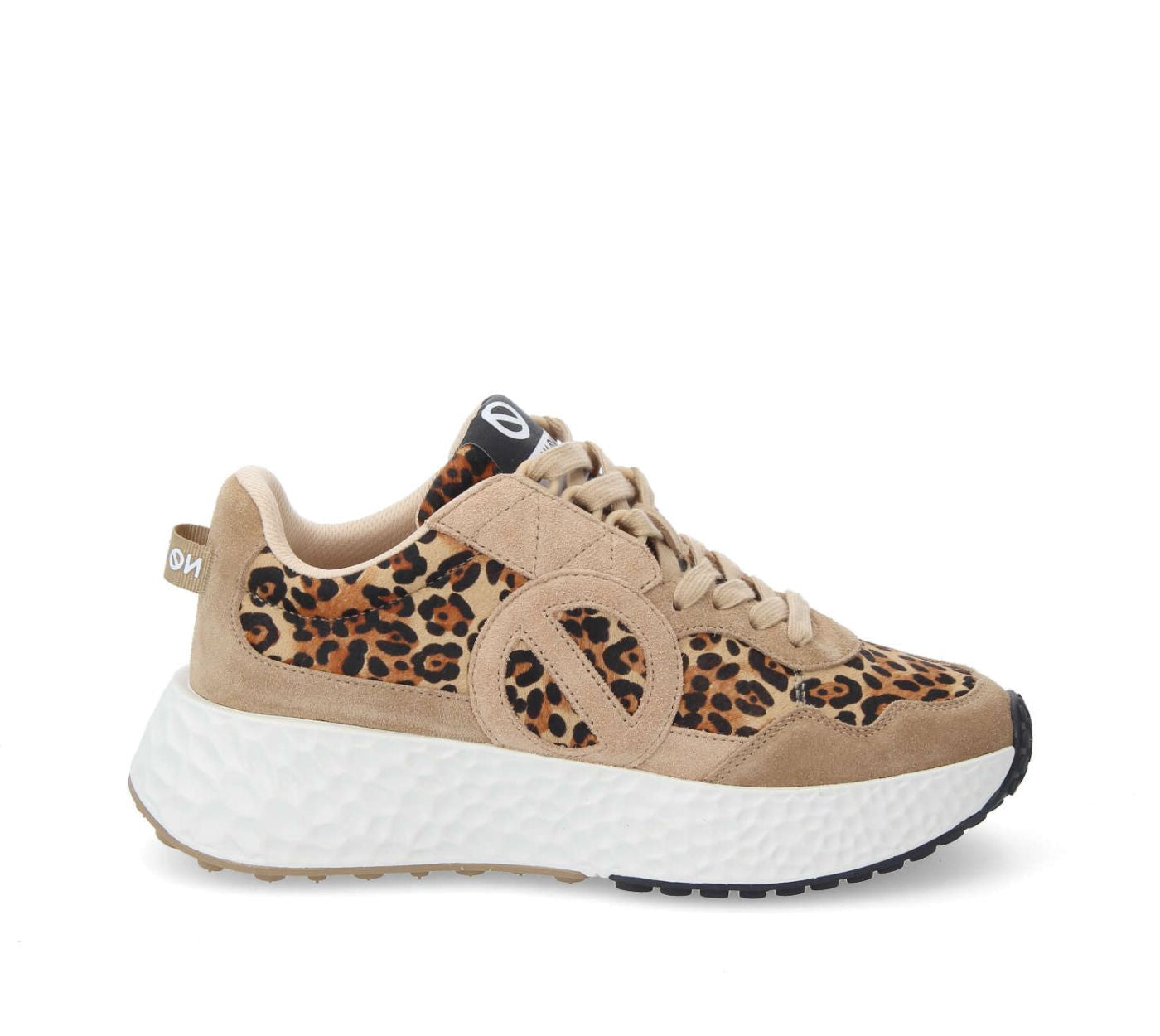 NO NAME Sneaker donna in suede leopardo