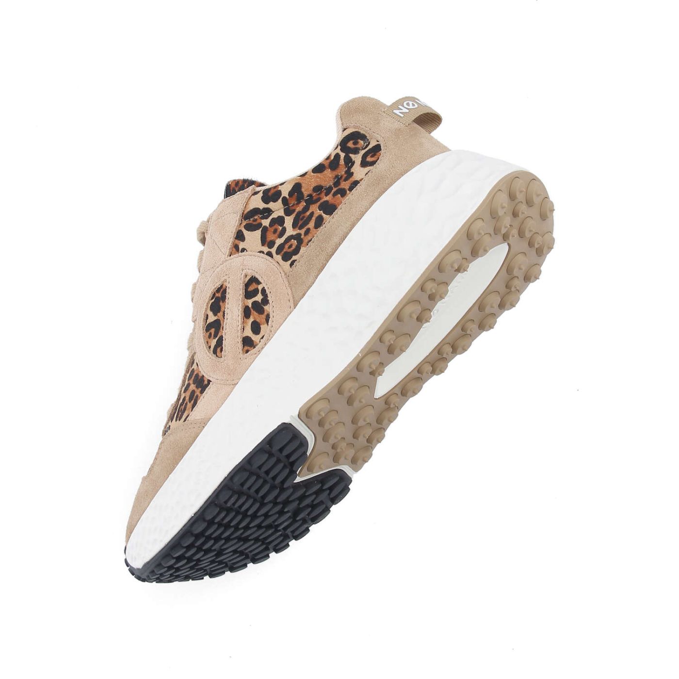 NO NAME Sneaker donna in suede leopardo