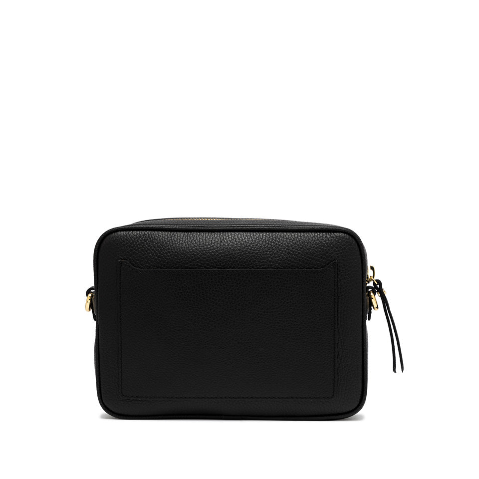 Gianni Chiarini Borsa a tracolla in pelle martellata nera
