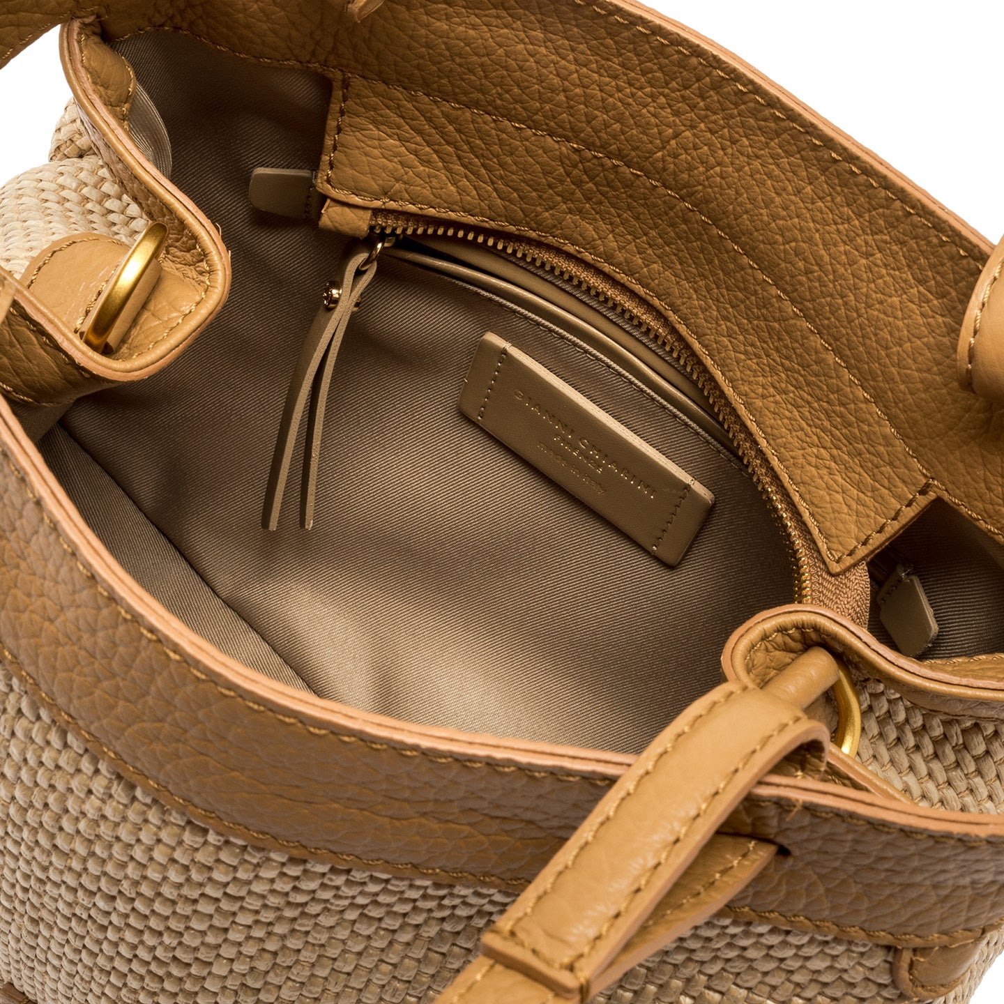 Gianni Chiarini borsa donna a mano in tessuto di paglia intrecciata Nature