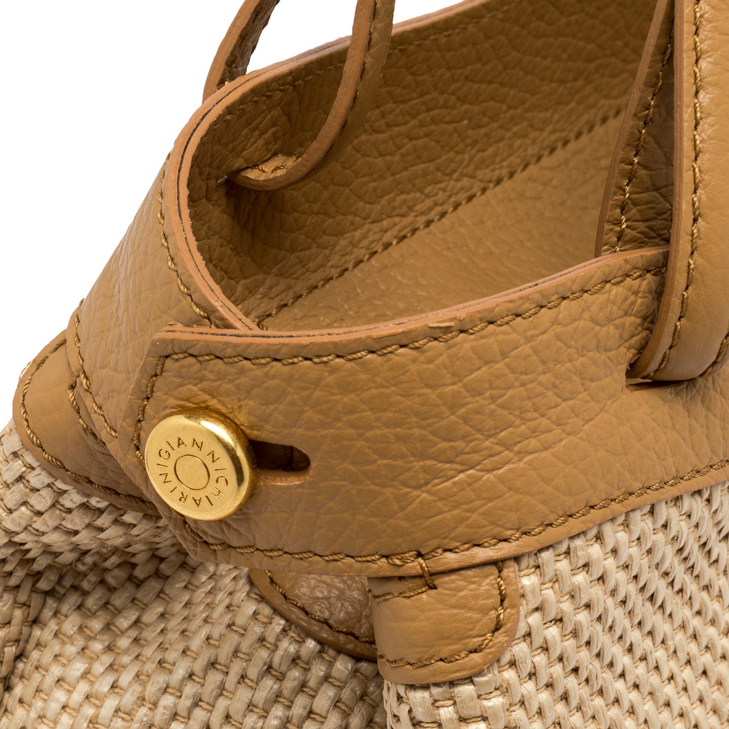 Gianni Chiarini borsa donna a mano in tessuto di paglia intrecciata Nature