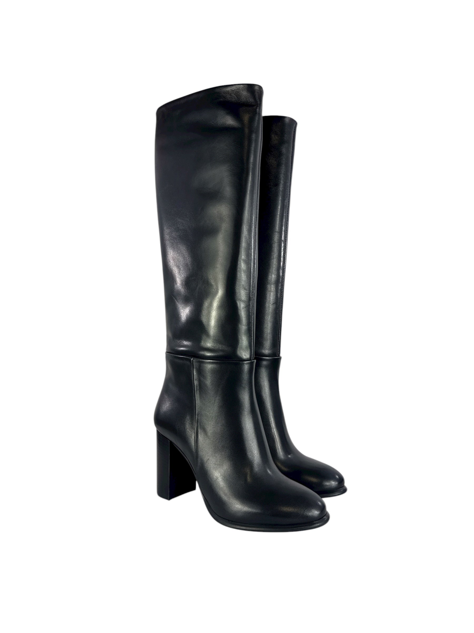 ELISA LANCI stivale in vitello nero