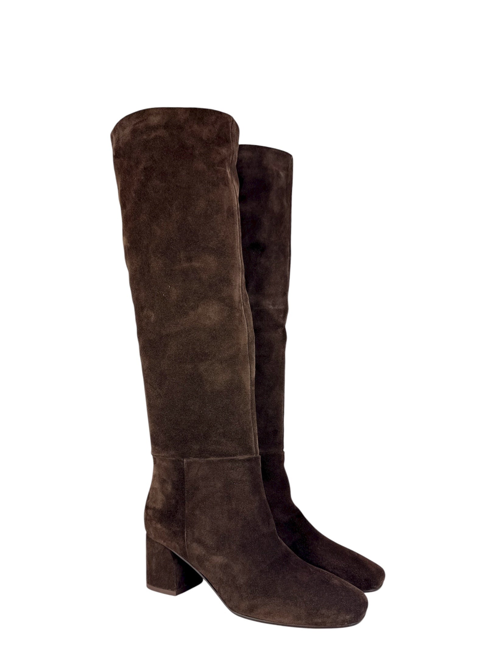 ELISA LANCI stivale in scamoscio marrone