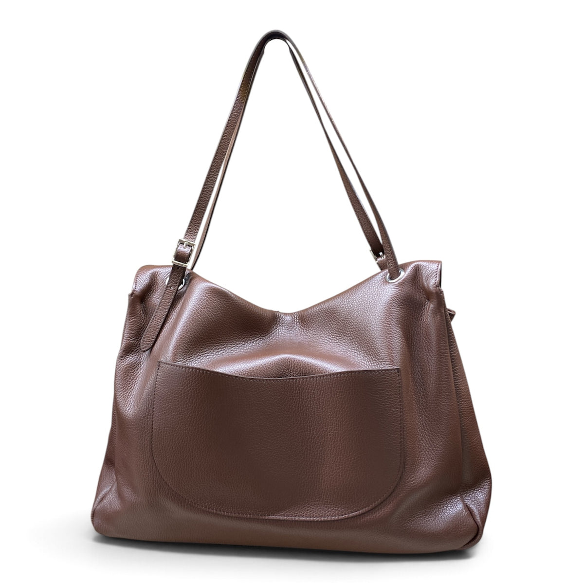 CECILE BORSA XL FLAT MARRONE