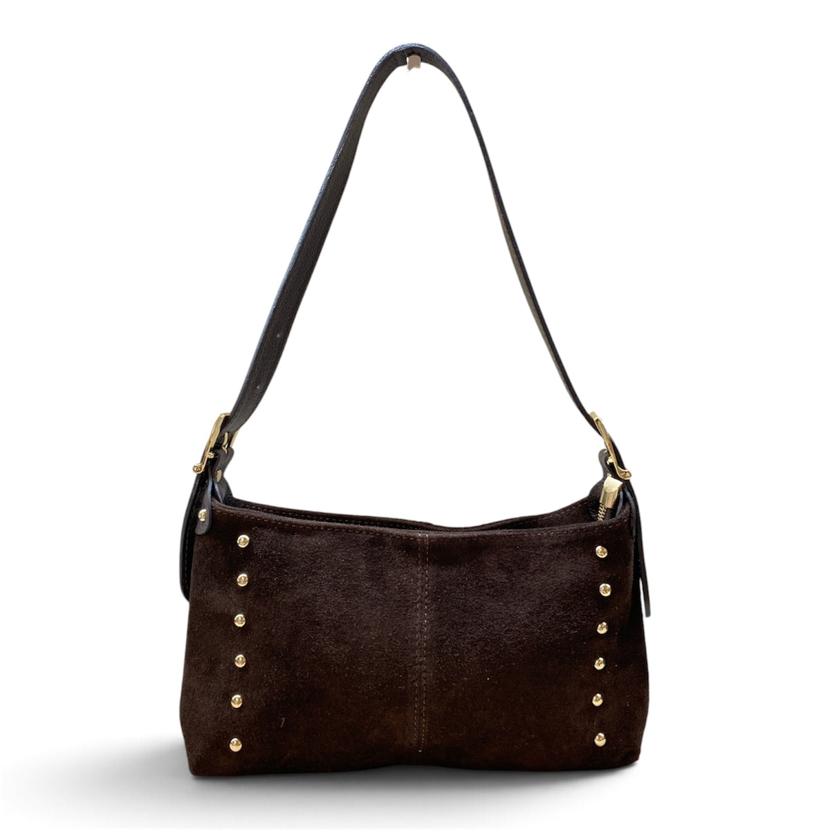 CECILE BORSA IN SUEDE BORCHIETTE TESTA DI MORO