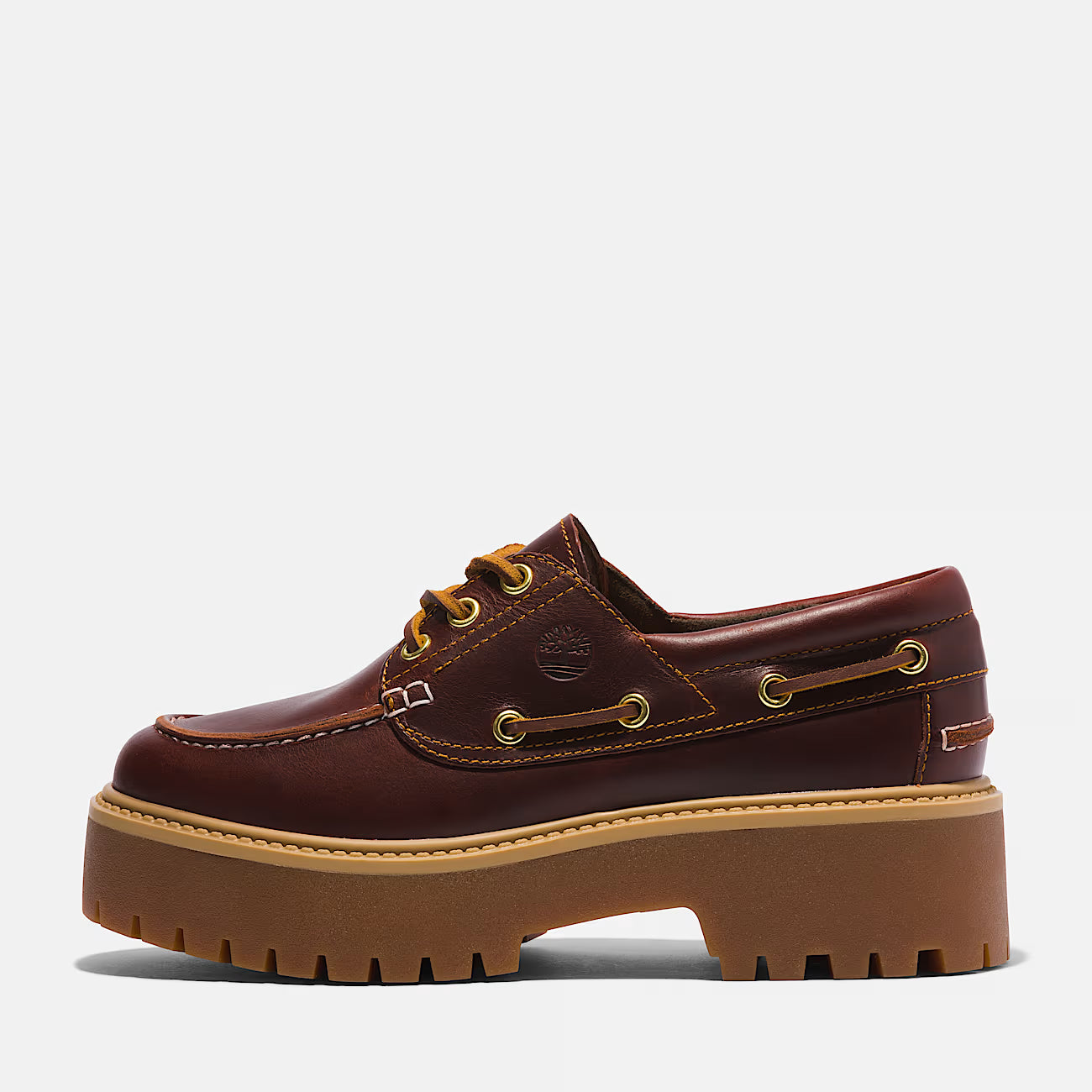 TIMBERLAND Scarpa da Barca con Plateau Stone Street marrone scuro