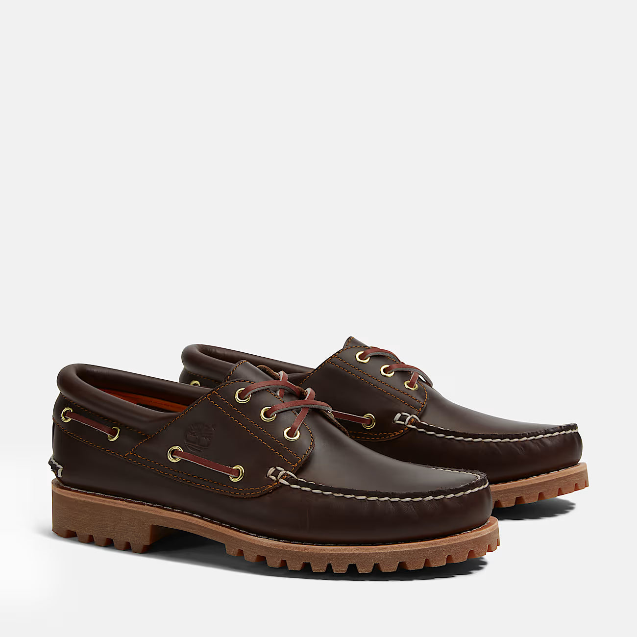 TIMBERLAND Scarpa da Barca Authentic 3-Eye Lug Handsewn marrone