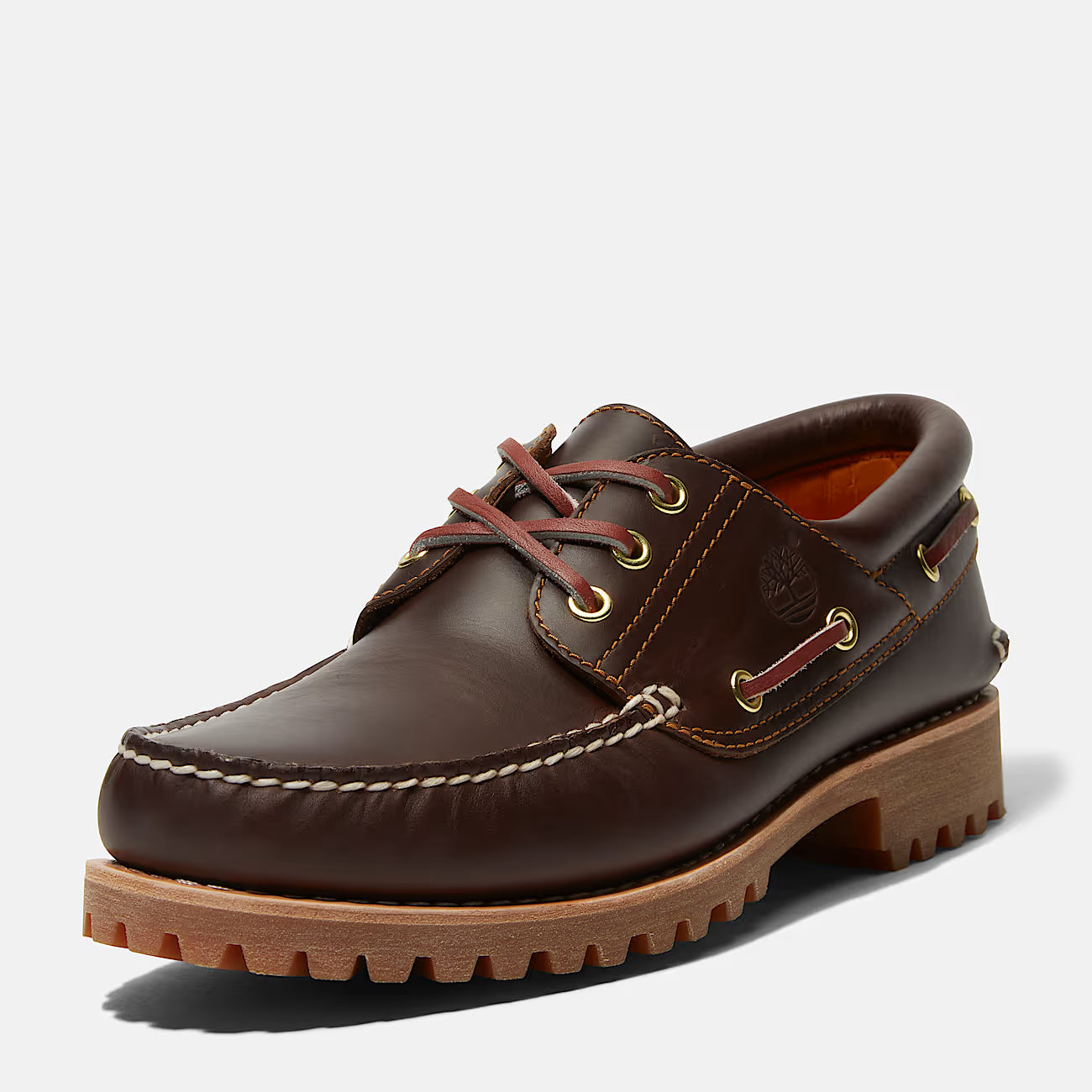 TIMBERLAND Scarpa da Barca Authentic 3-Eye Lug Handsewn marrone