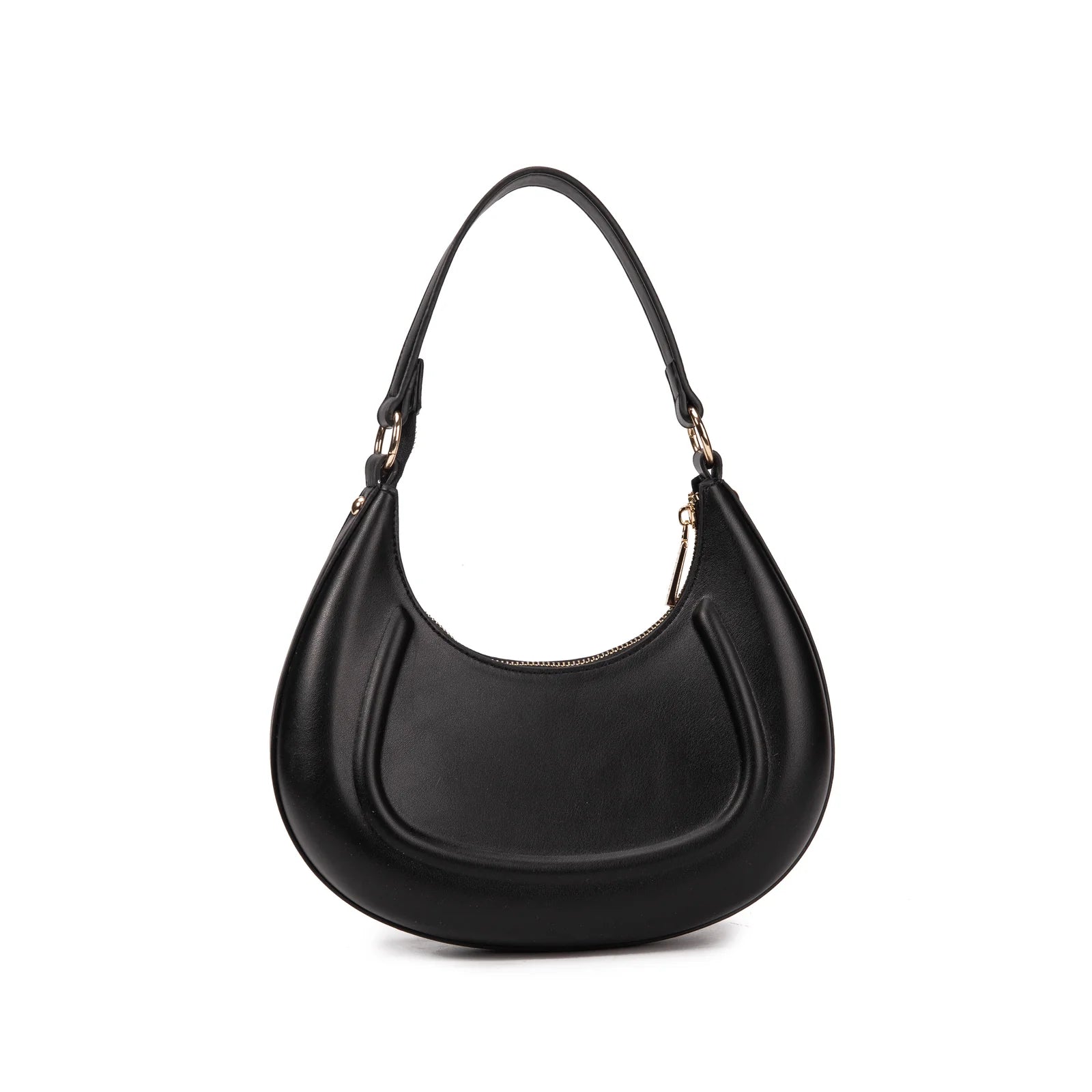 VIVIENNE D Borsa a spalla munita anche di tracolla Ecopelle nero