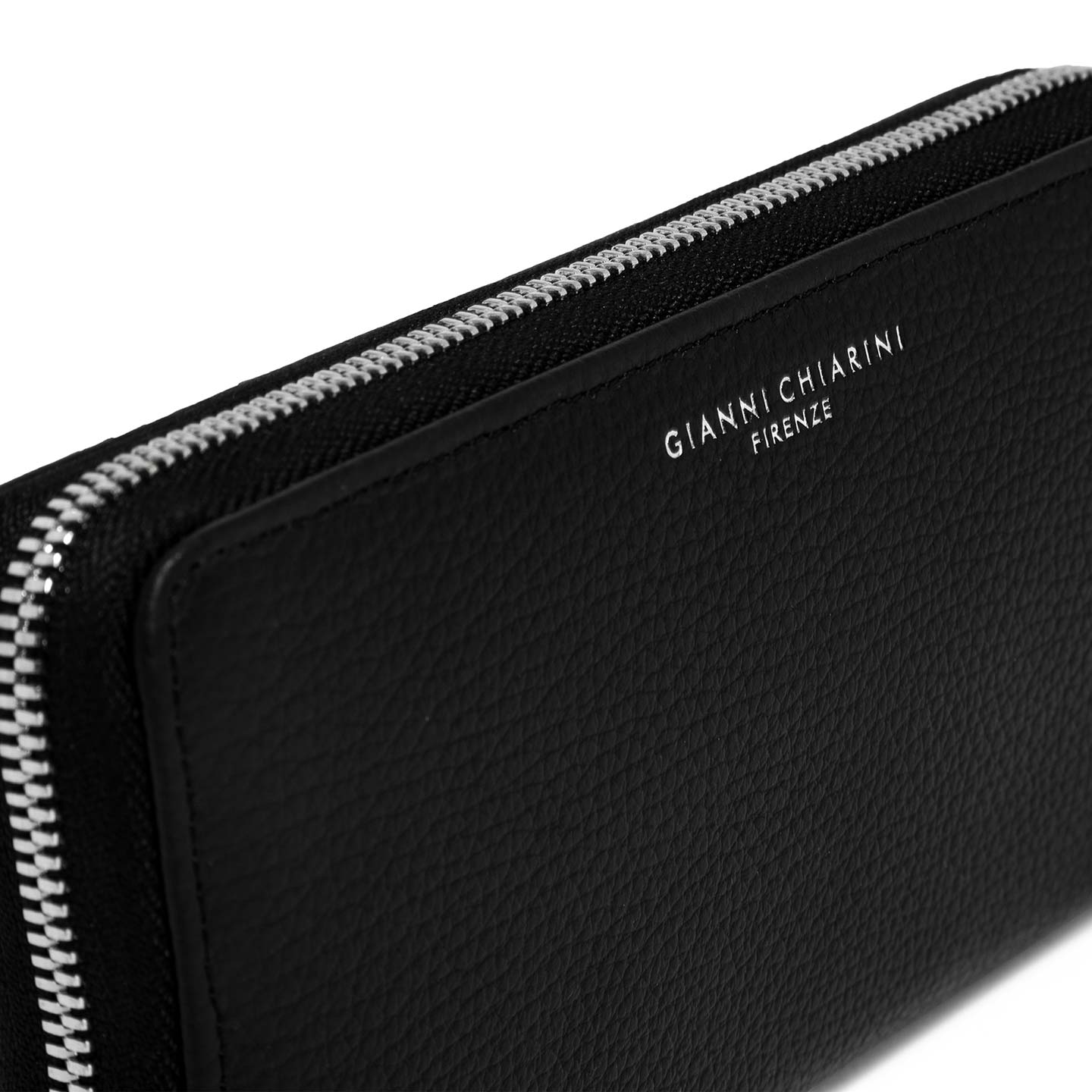 Gianni Chiarini portafogli in pelle grain nero