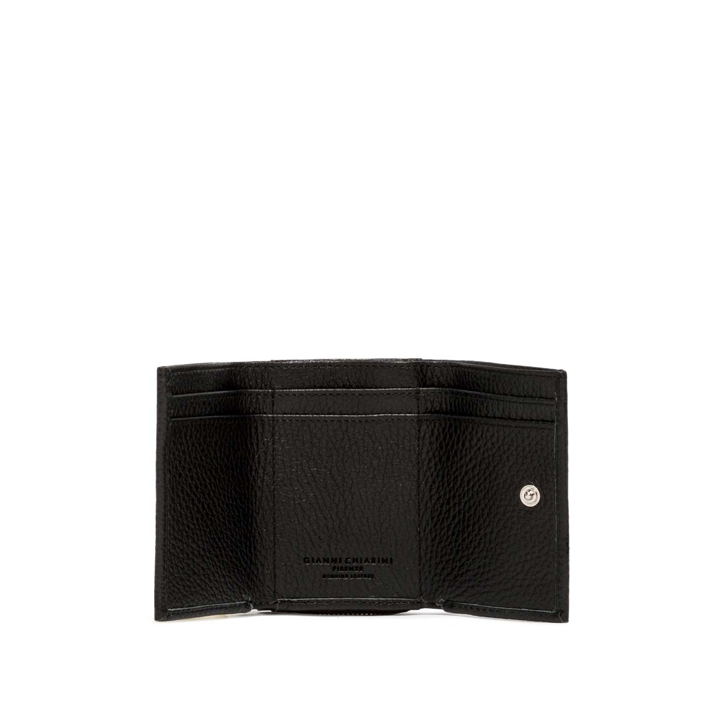 Gianni Chiarini portafogli in pelle grain nero