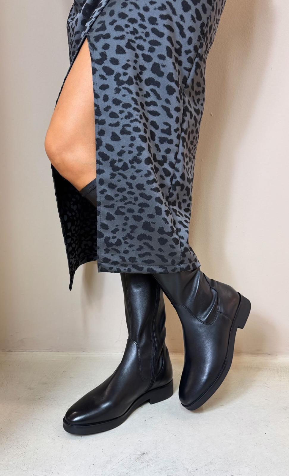 Cristin stivale donna in pelle gambale elastico
