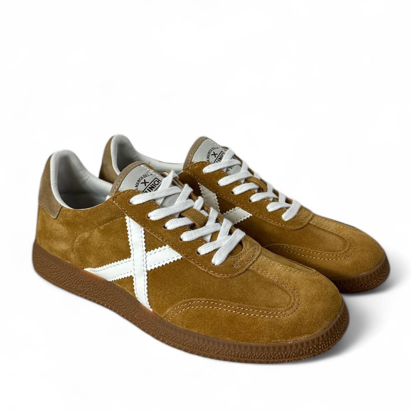 Munich sneakers uomo in suede cuoio