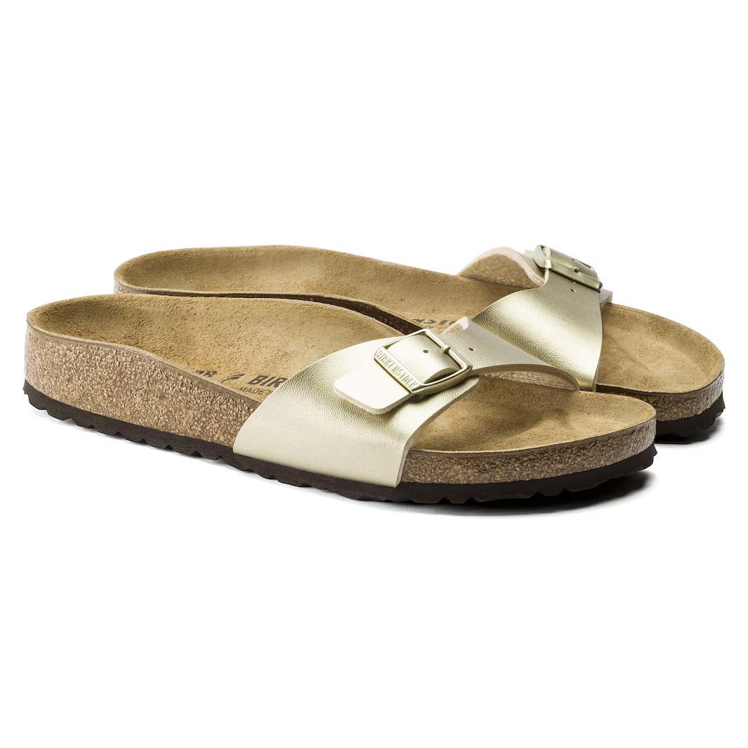 Birkenstock ciabatta donna una fascia birko flor oro