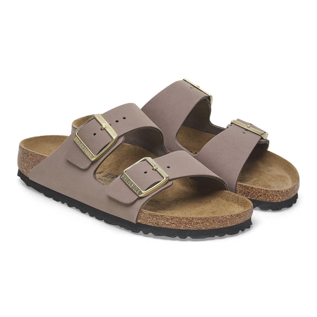 Birkenstock ciabatta donna due fasce in nabuck faded purple