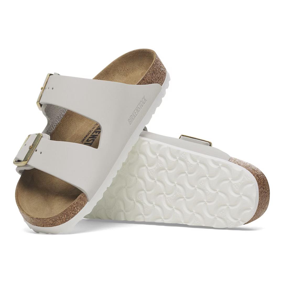 Birkenstock Ciabatta due fasce nabuck bianco
