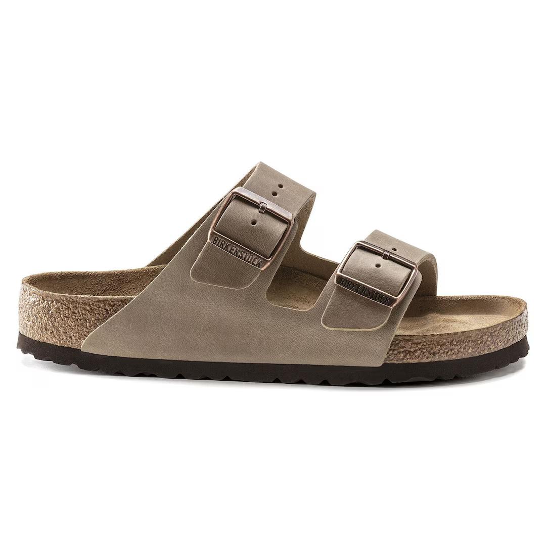 Birkenstock Ciabatta unisex Arizona SFB in pelle oliata tabacco