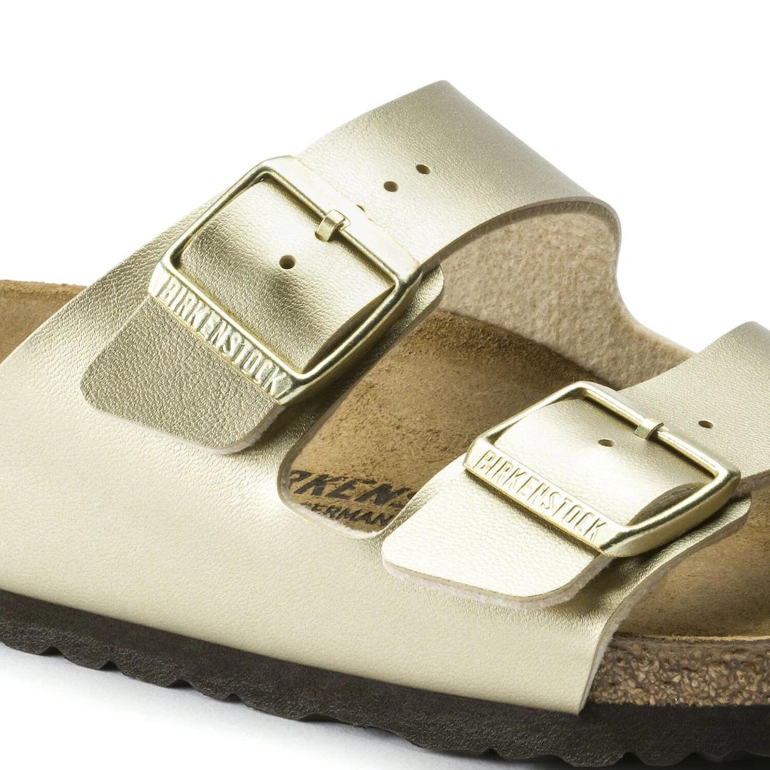 Birkenstock ciabatta donna due fasce birko flor oro