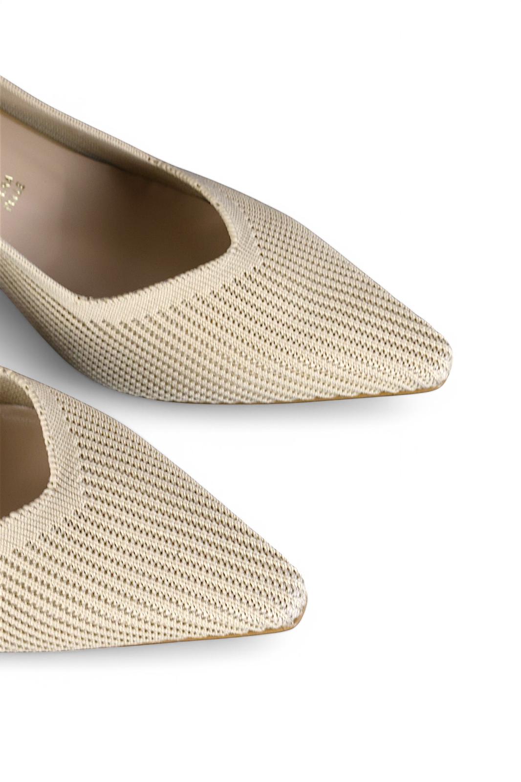 Bottega Lotti chanel donna con tacco in maglia naturale