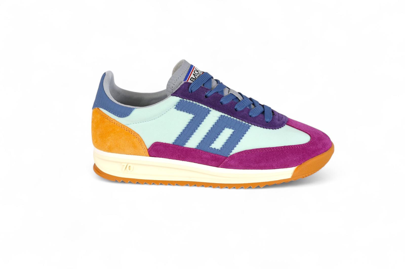 Back 70 sneaker donna in tessuto e suede multicolore