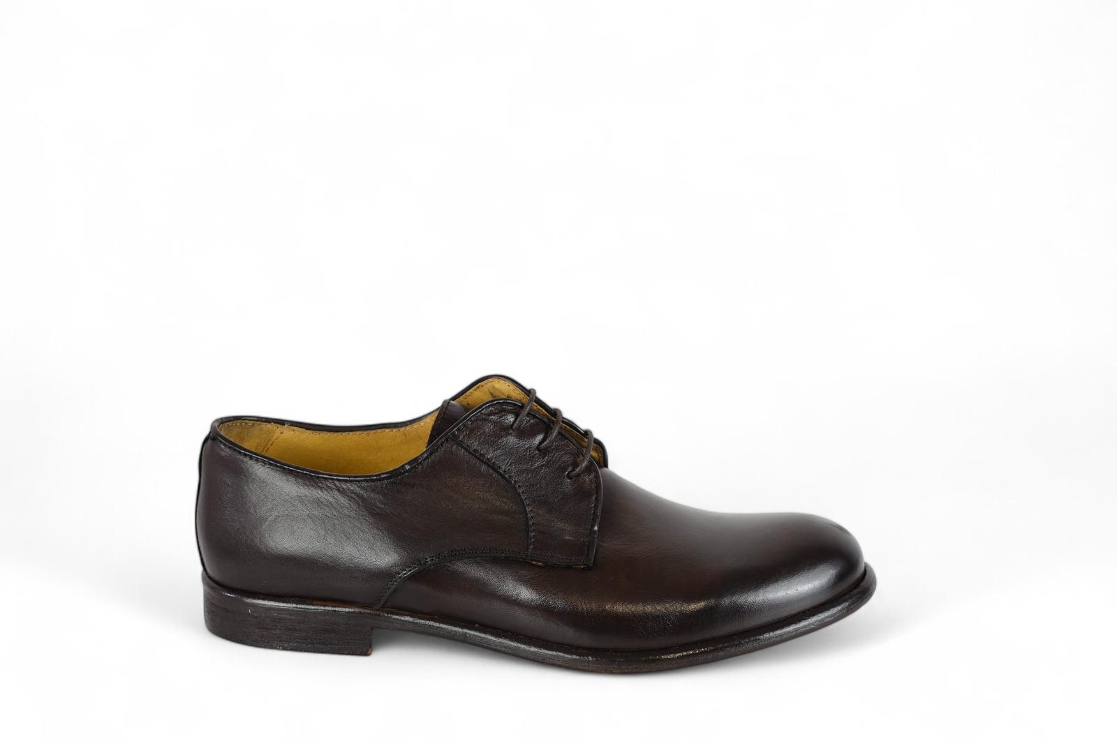 Exton derby uomo in pelle castagno