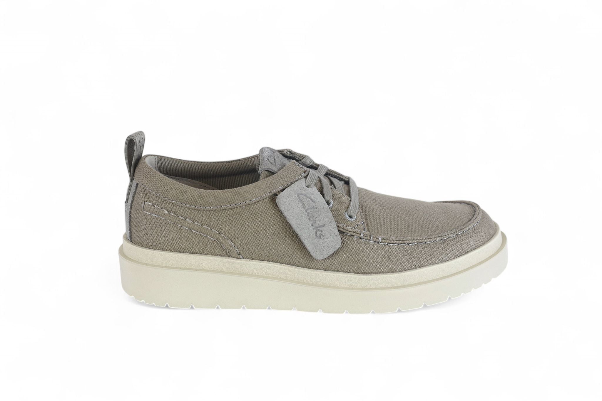 Clarks scarpa uomo allacciata in canvas grigio