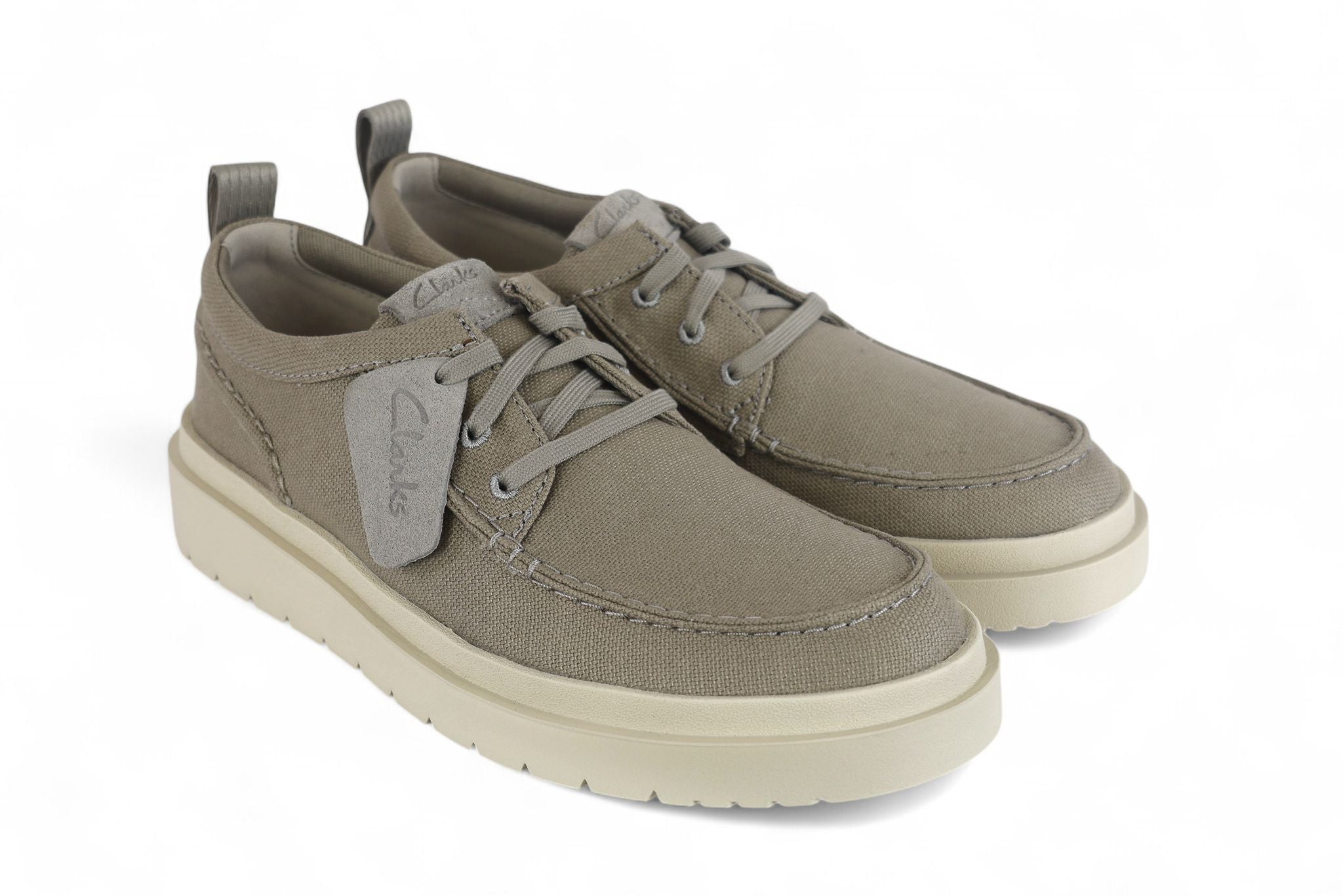 Clarks scarpa uomo allacciata in canvas grigio