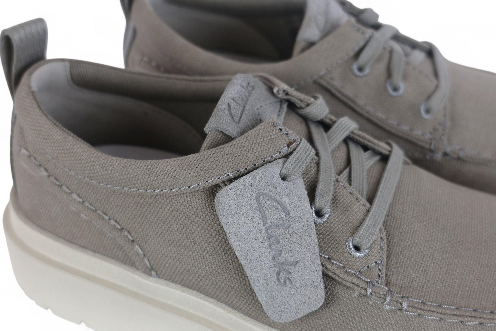 Clarks scarpa uomo allacciata in canvas grigio