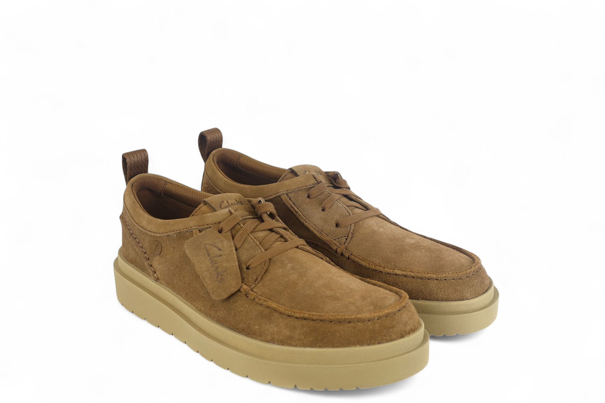 Clarks scarpa uomo allacciata in suede cola