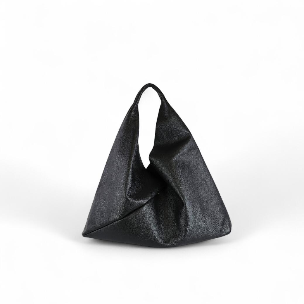 Cecile MI borsa donna in pelle nero modello sacca