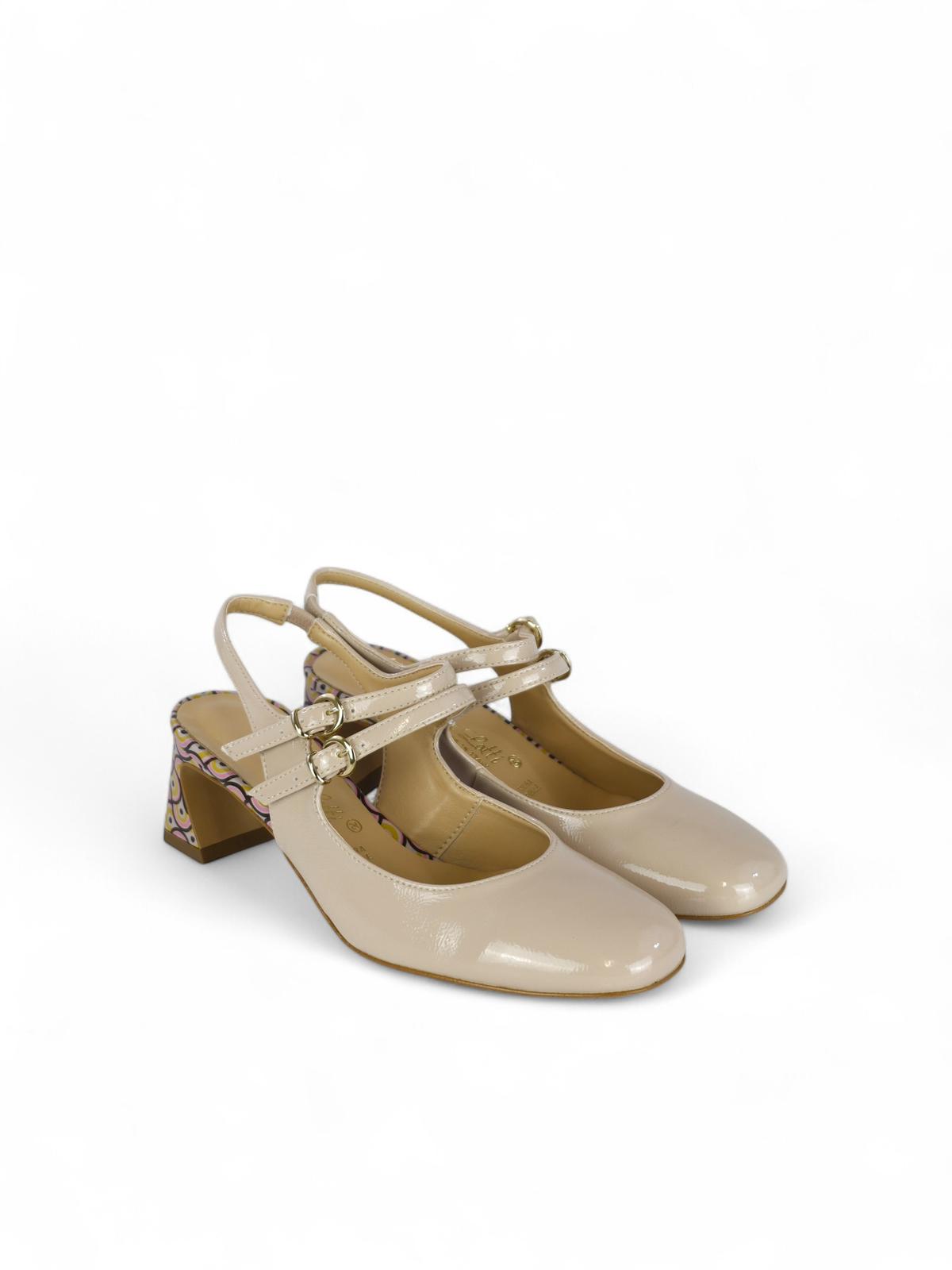 Bottega Lotti chanel in naplak nude con dettagli in fantasia