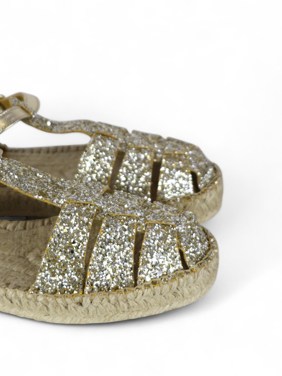 Lagoa sandalo ragnetto in glitter platino