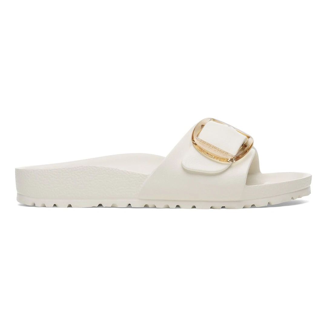 Birkenstock ciabatta una fascia in Eva bianca eggshell