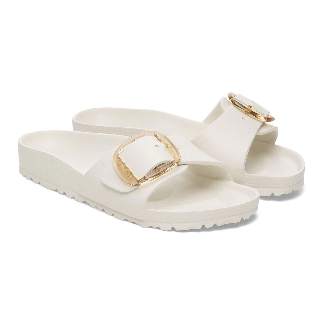 Birkenstock ciabatta una fascia in Eva bianca eggshell