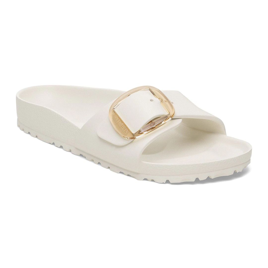 Birkenstock ciabatta una fascia in Eva bianca eggshell