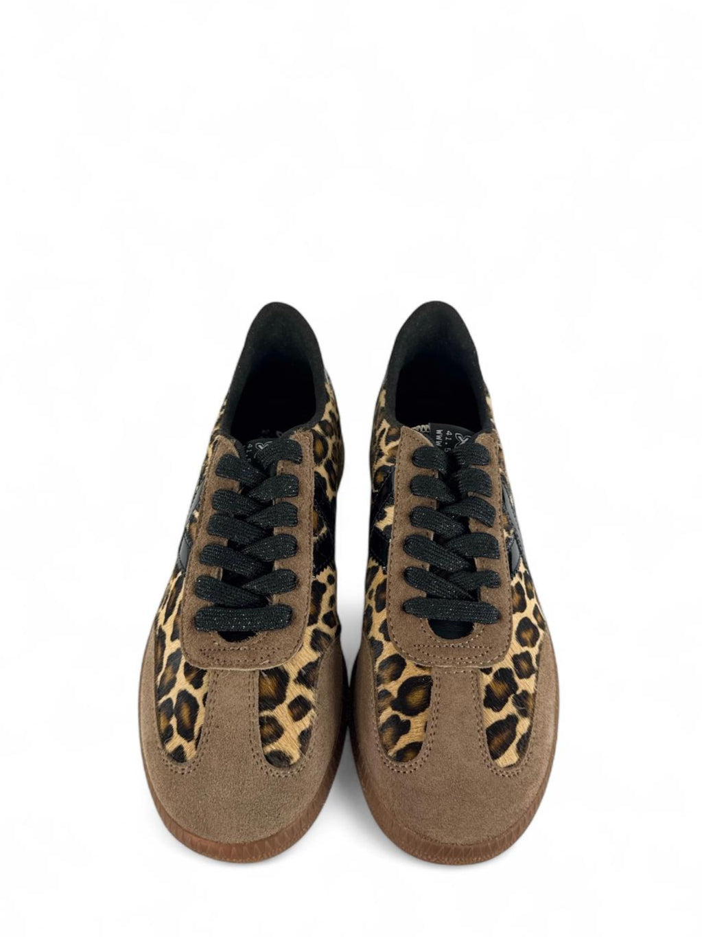 MUNICH Sneaker donna in pelle dettagli animalier barru190 marrone