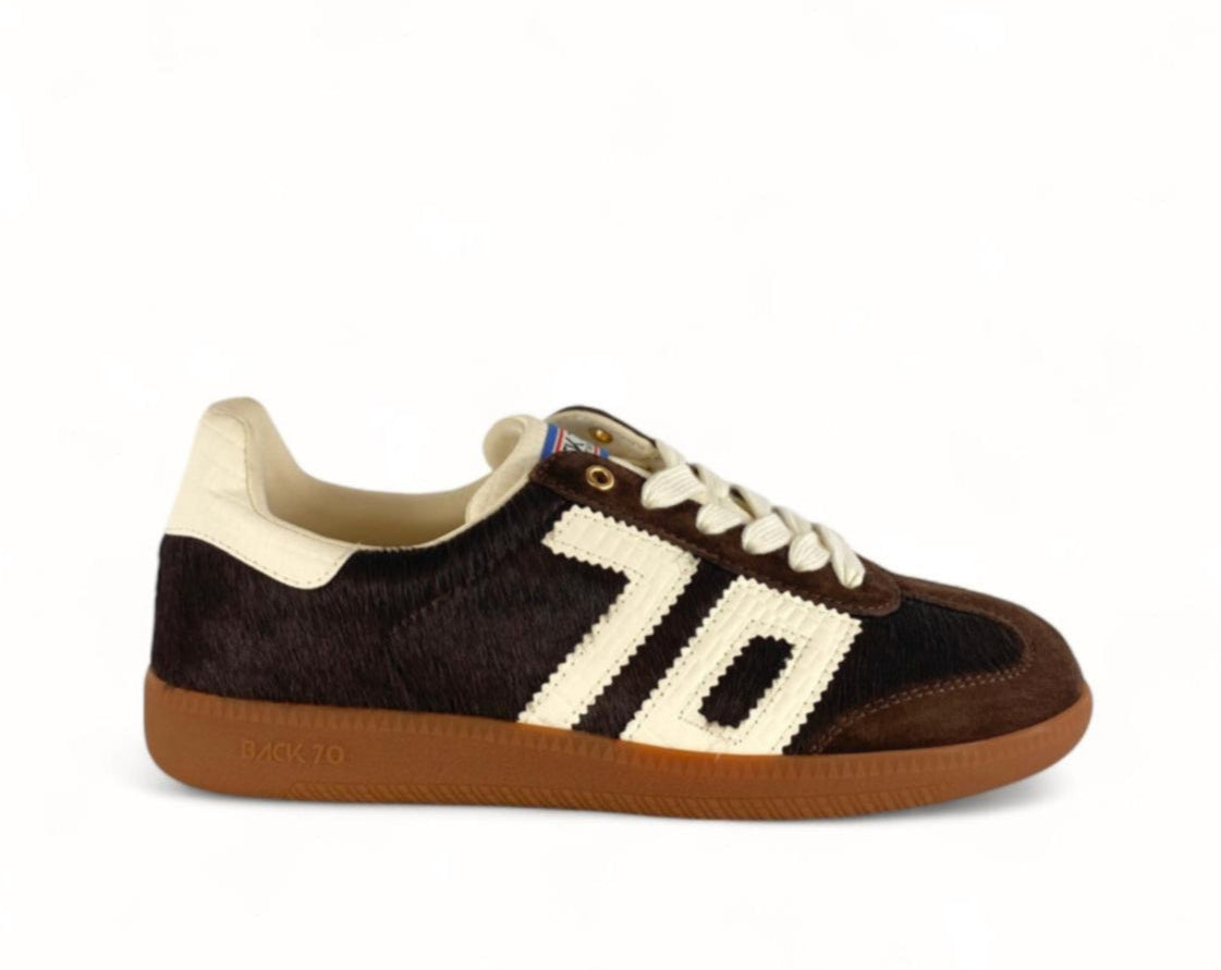 BACK70 Sneaker donna Materiale cavallino cloud p47 marrone