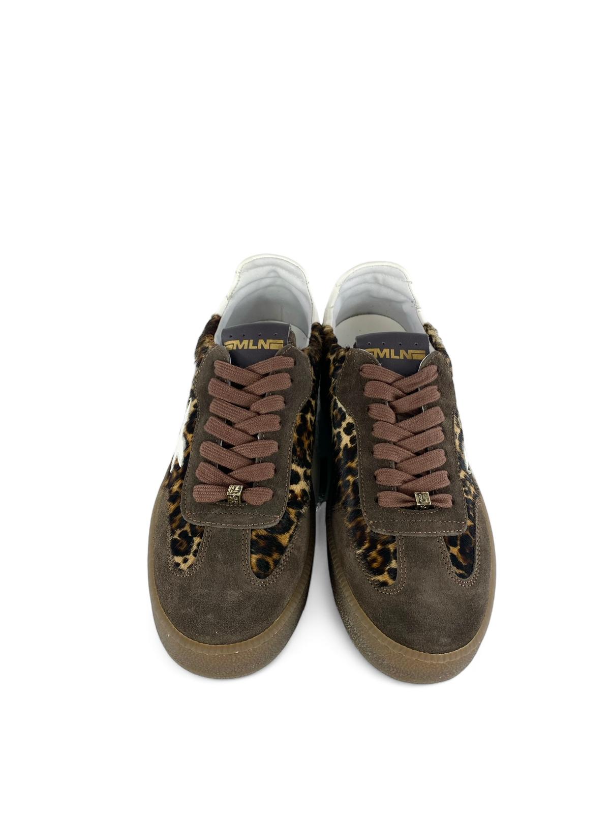 MELINE Sneaker donna cavallino leopardato