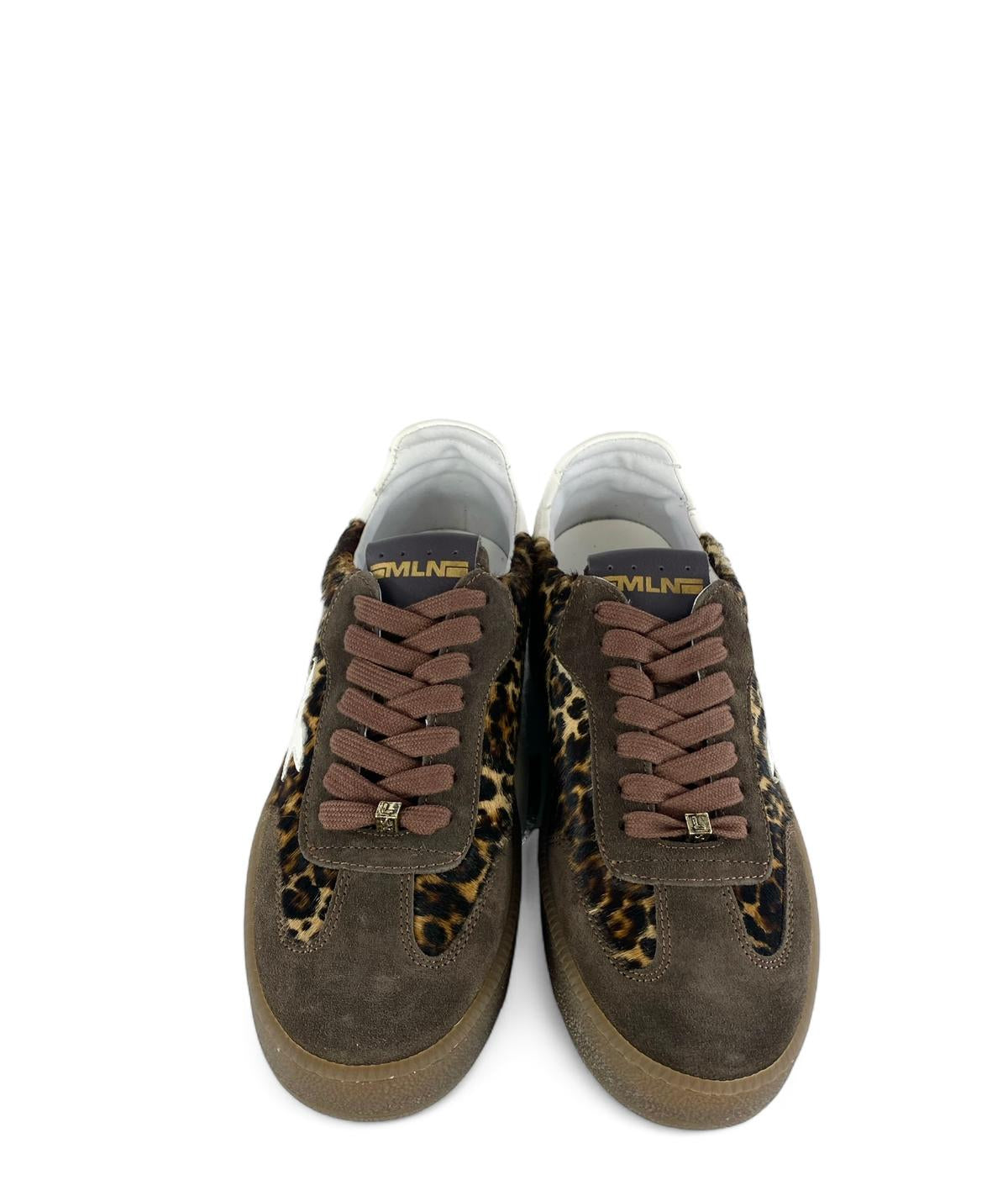 MELINE Sneaker donna cavallino leopardato
