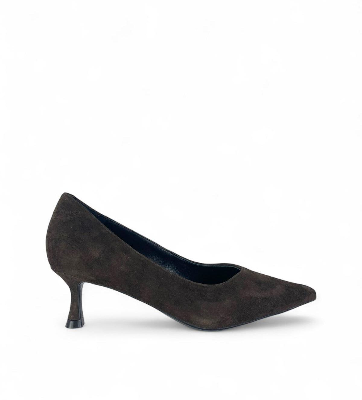 CHICONIC Scarpa donna modello décolleté in camoscio 5cm moro
