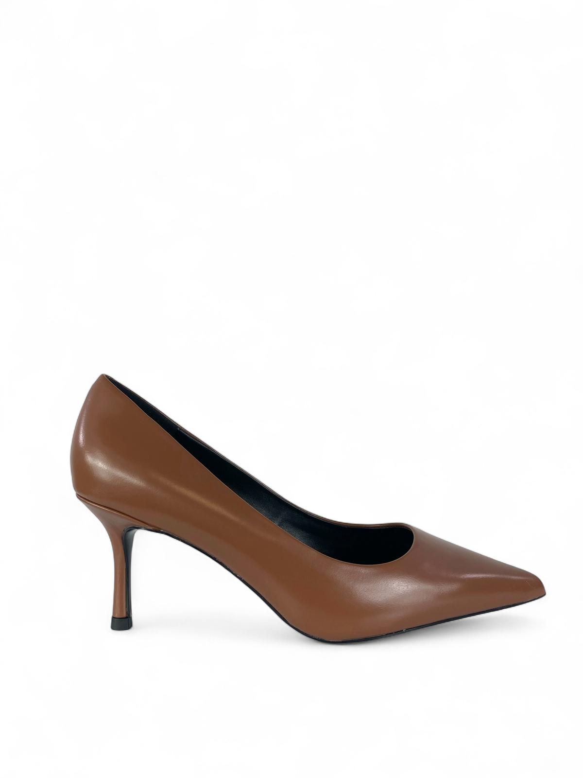 CHICONIC Scarpa donna modello décolleté in vitello 7cm cuoio