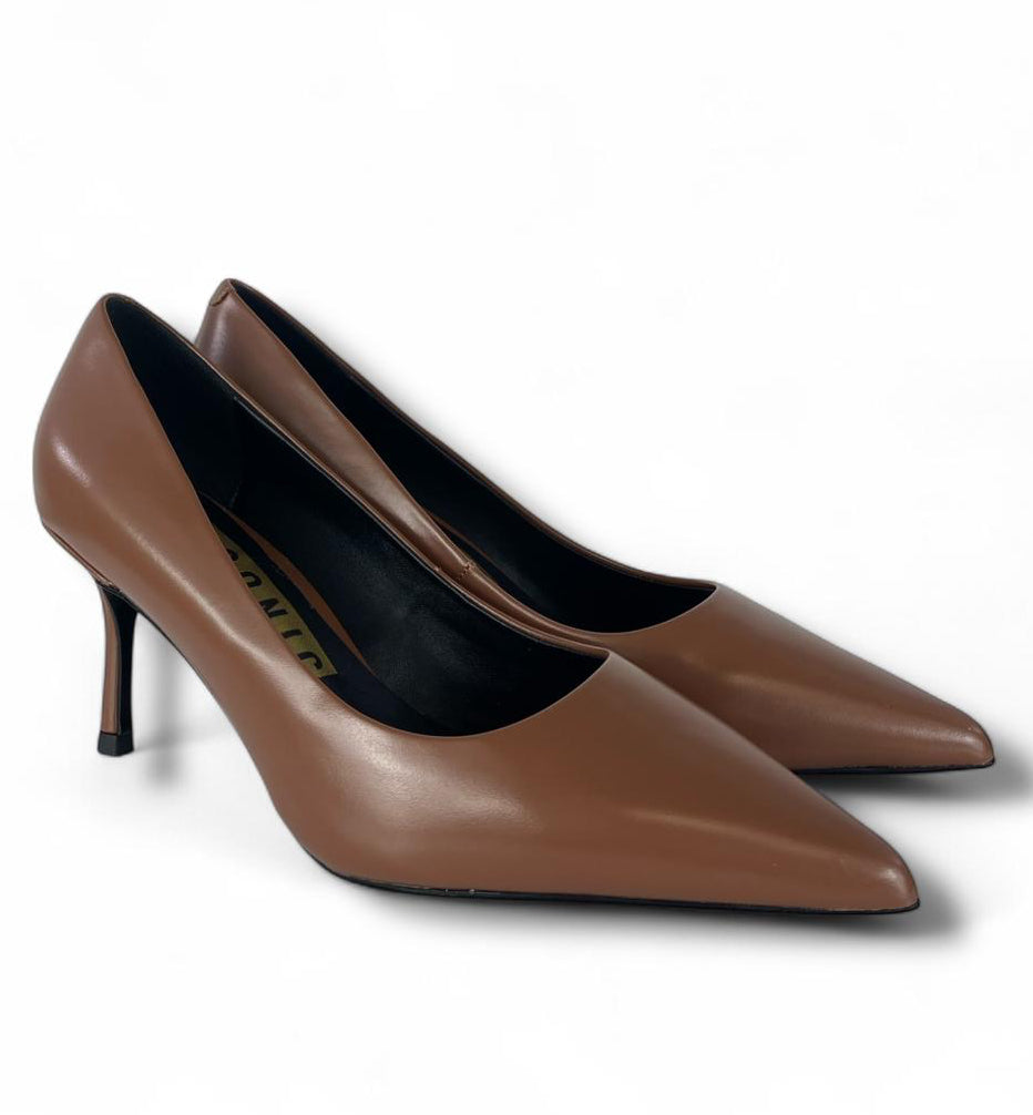 CHICONIC Scarpa donna modello décolleté in vitello 7cm cuoio